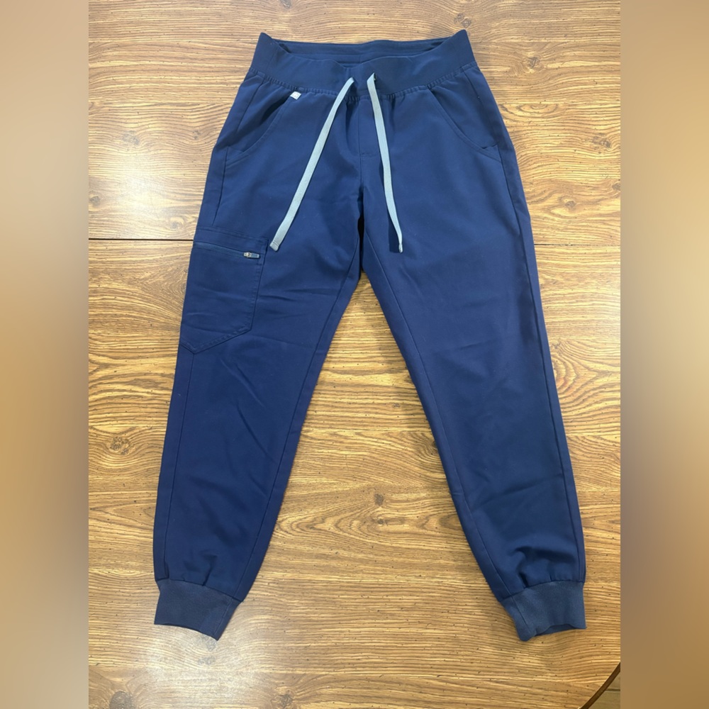 FIGS Navy Blue Drawstring Jogger Pants Size XS